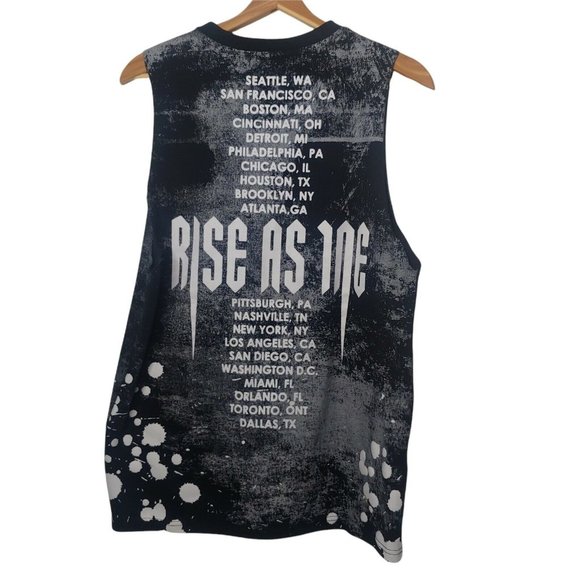 Rise As 1ne God We Trust Men's M Sleeveless T Shirt Paint Splash City Tour Dates - Picture 2 of 10